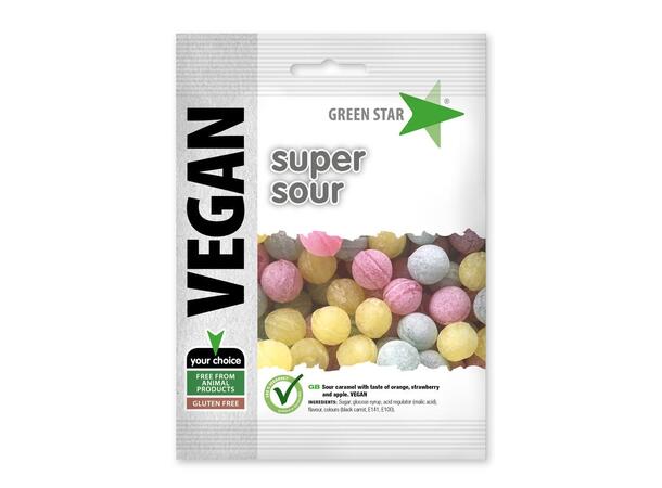 Vegan Super Sour 100g 1x14 