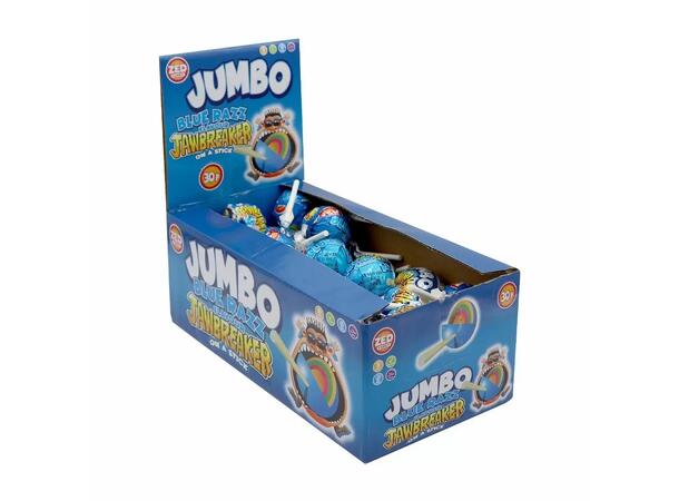Zed Blue Razz Jumbo Jawbreaker Pop 33g 1x40 