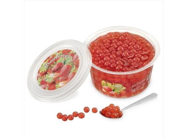 450gr cups Fruit pearls Strawberry 1x12 