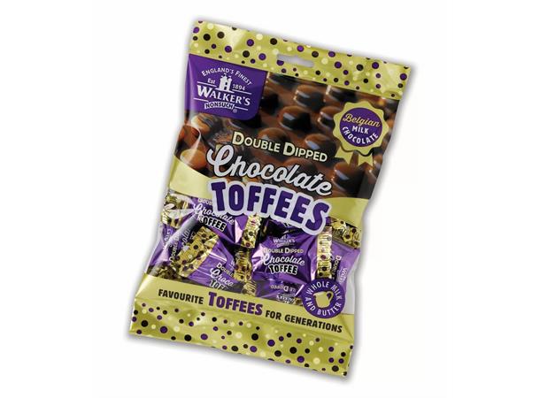 Walker's Nonsuch Double Dipped Chocolate Toffees 135g 1x12 
