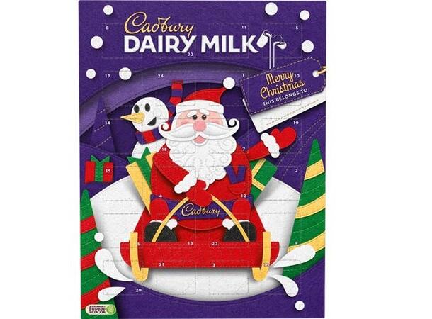 Cadbury Dairy Milk Advent Calendar 90g 1x12 