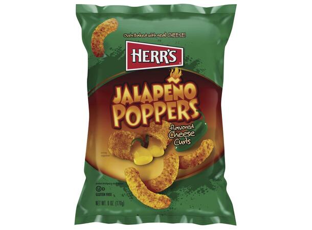 Herr's Jalapeno Poppers Cheese Curl 170g 1X12 