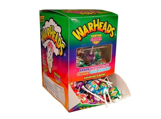 WARHEAD SUPER SOUR LOLLIES 19G 100 stk 