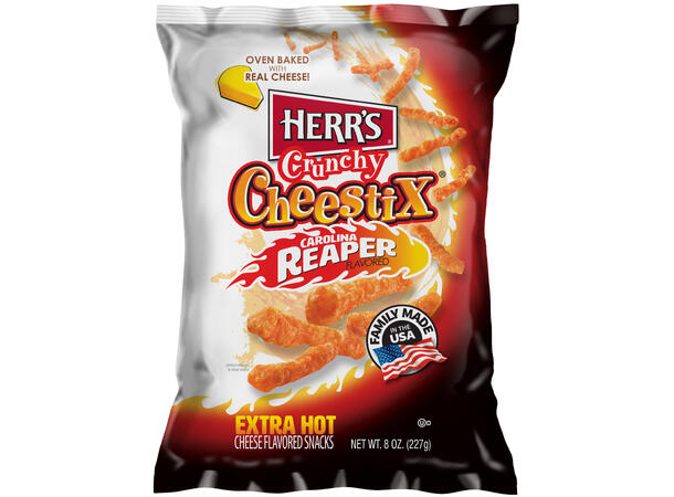 Herr's Carolina Reaper Cheese Stick 227g Crunchy Cheese Sticks 1x8 