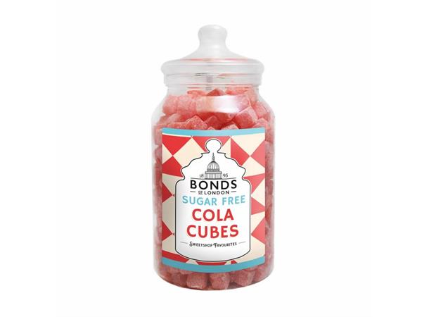 Bonds Sugar Free Cola Cubes Jar 2.5kg SUKKERFRI 