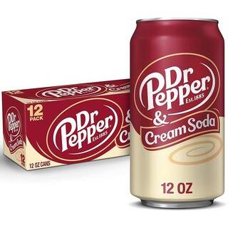 Dr Pepper Cream Soda 355ml 1x12