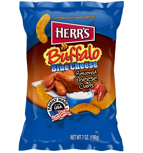 Herr&#39;s Cheese curls buffalo blue 199 G 1x12