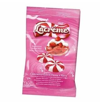 LA CREME STRAWBERRY CREAM BAG 1X12 sukkerfri