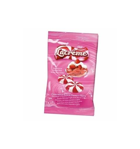 LA CREME STRAWBERRY CREAM BAG 1X12 sukkerfri