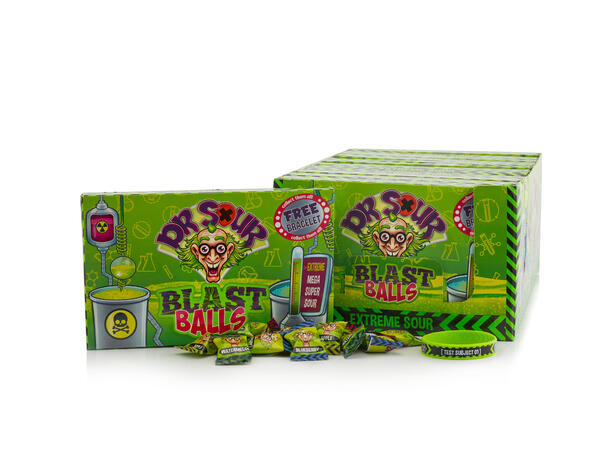 Dr. Sour Blast Balls Theatre Box 90g 12stk 