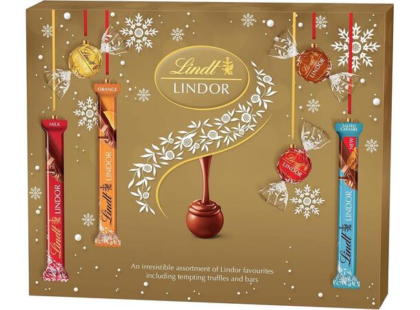 LINDT LINDOR ASSORTED SELECTION BOX 227G 1x14 