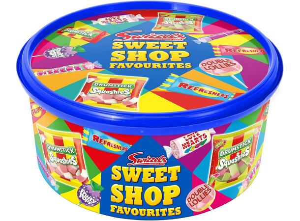 SWIZZELS SWEET SHOP FAVOURITES TUB 650G 1x4 