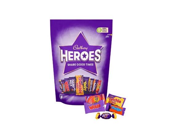 CADBURY HEROES POUCH 300G 1x8 