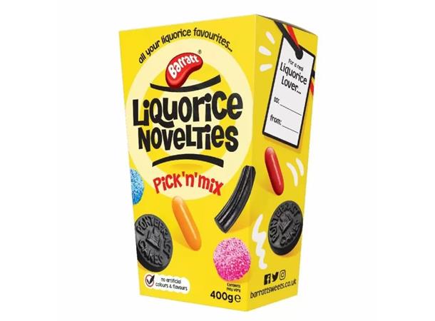 BARRATT LIQUORICE NOVELTIES PICK & MIX 400G 1x6 