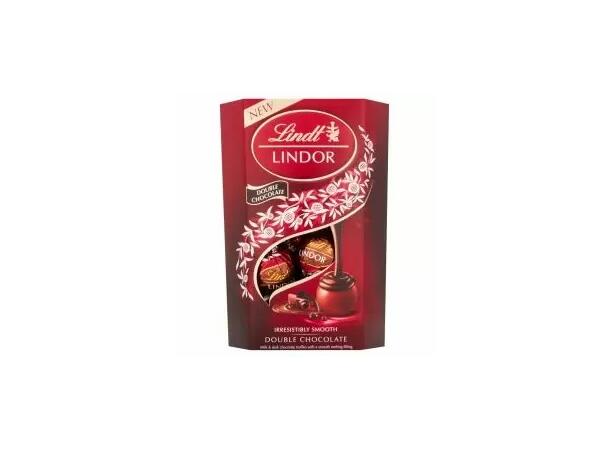 LINDT LINDOR DOUBLE CHOCOLATE 200G 1x8 