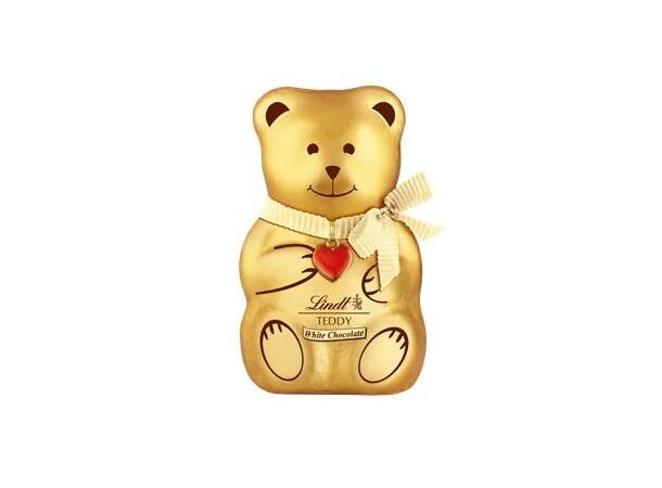 LINDT TEDDY BEAR WHITE CHOCOLATE 100G 1x15 