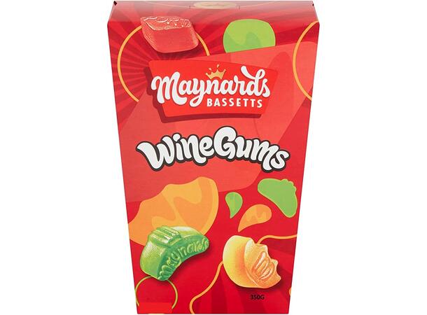 MAYNARDS BASSETTS WINEGUMS CARTON 350g 1x6 