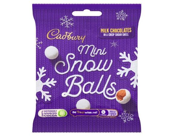 CADBURY DAIRY MILK SNOW BALLS 80G 1X24 
