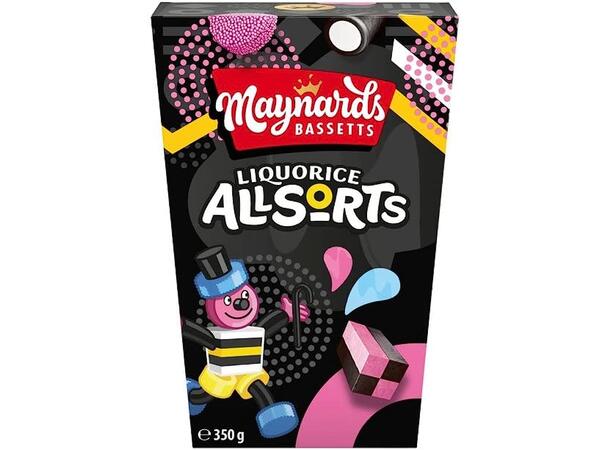 Maynards Bassetts Liquorice Allsorts Carton 350g 1x6 