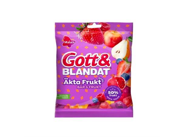 MALACO G & B ÄKTA FRUKT GODIS BÄR & FRUK 36 x 100 G 