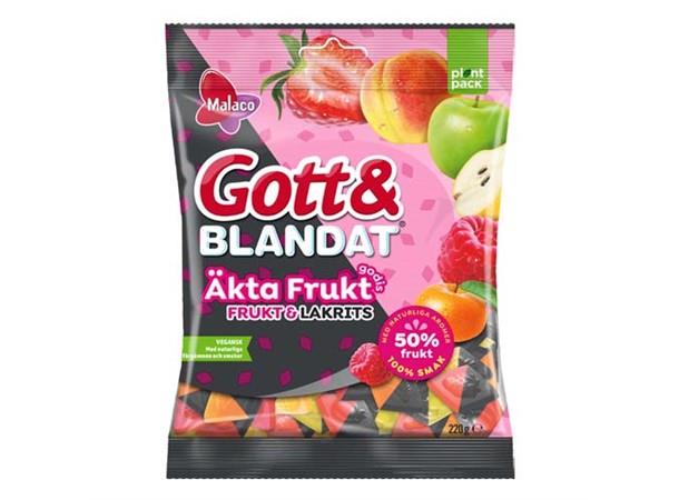 G&B Äkta Frukt & Lakrits 27x220g 