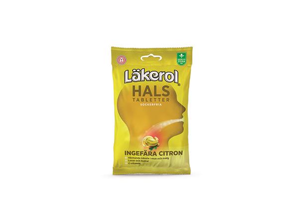 LÄKEROL HALS INGEFÄRA 65 x 65 G 