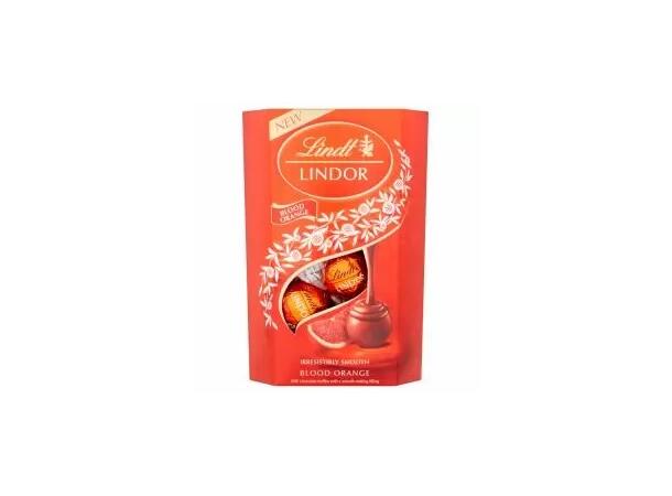 LINDT LINDOR BLOOD ORANGE 200G 1x8 