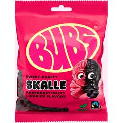 BUBS Hallon/Lakritsskalle Gele 90g 16stk
