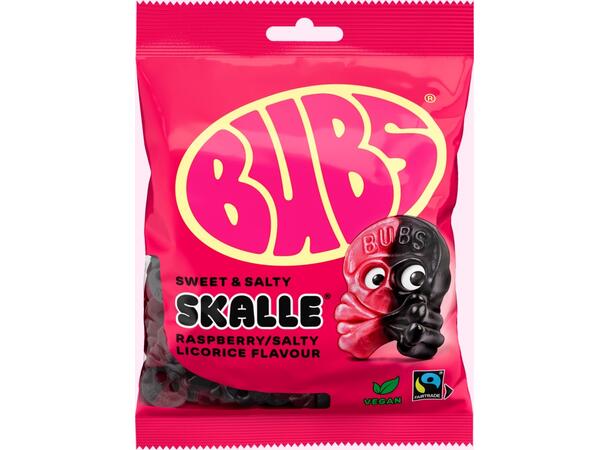 BUBS Hallon/Lakritsskalle Gele 90g 16stk 