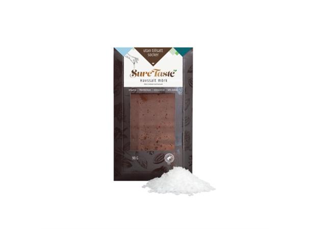 CHOKLADKAKA MÖRK CHOKLAD HAVSSALT 90g (12 st) 