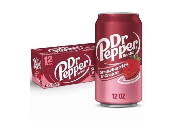 Dr Pepper Strawberries & Cream 1x12 0,355 ML 