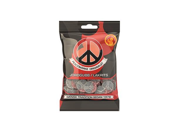 PEACEMÄRKE JORDGUBB-LAKRITS 80G - 18 st 