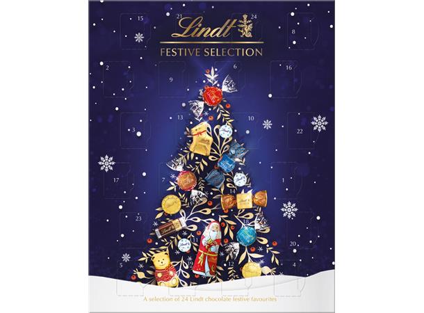 LINDT FESTIVE SELECTION ADVENT CALENDAR 289G 1x10 