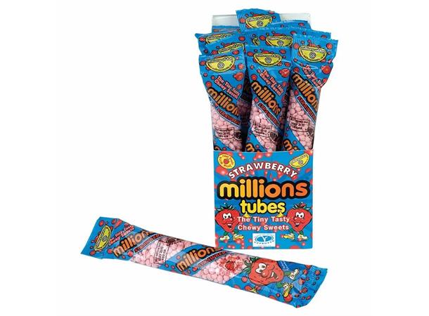 Millions Strawberry Tube 55g 1x12 