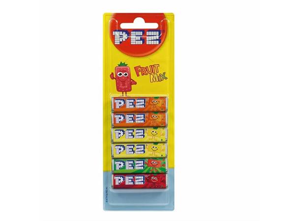 Pez Fruit Mix Refills 6 Pack 51g 1x18 