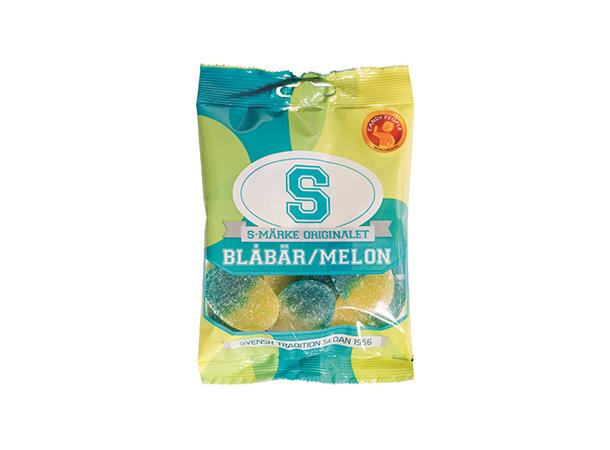 S-MÄRKE BLÅBÄR-MELON 80G - 18 st 