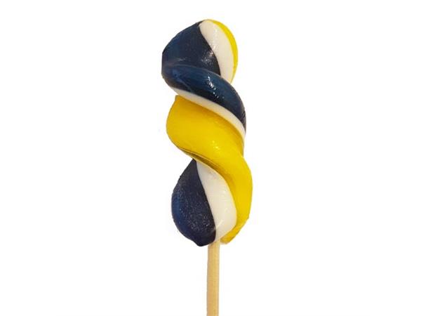 SPIRALKLUBBA BLÅB/CITRON 50G - 20 st 