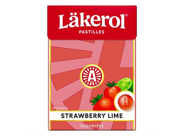 LÄKEROL STRAWBERRY LIME BIG PA. 75g (12 st) 