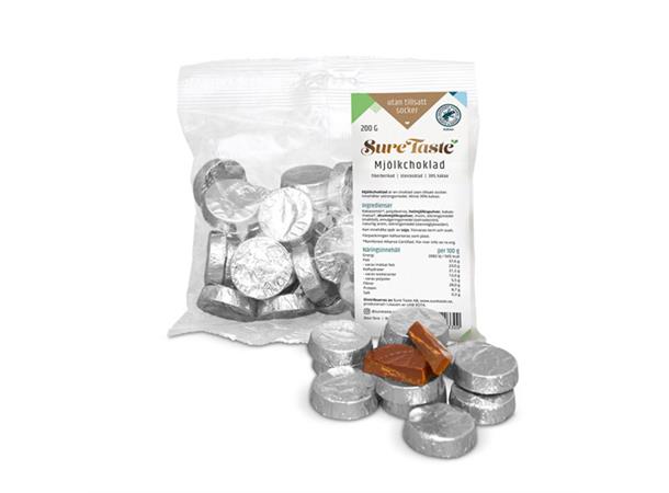 CHOKLADMYNT MJÖLKCHOKLAD SILVER 200g (20 st) 