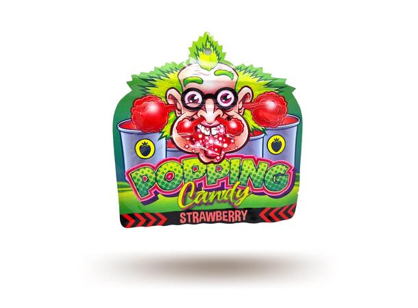 Dr. Sour Popping Candy Strawberry 20pcs /display 