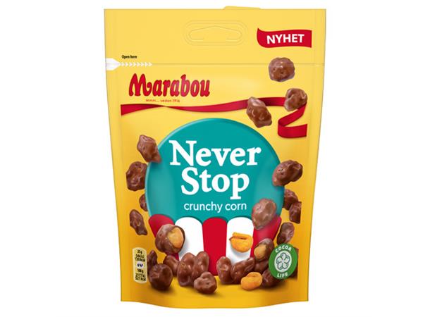 NEVER STOP CRUNCHY CORN 170 G (15 ST) 