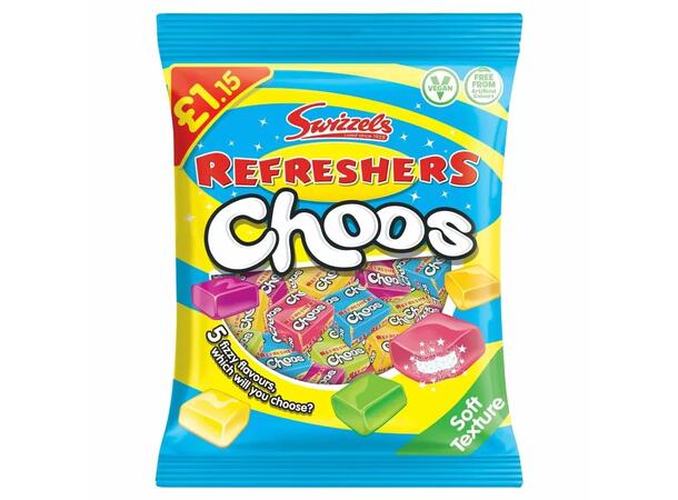 Swizzels Refresher Choos 115g 1x12 