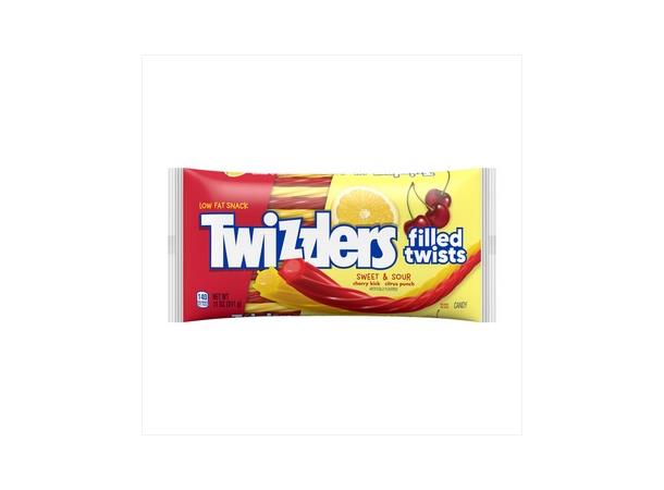 TWIZZLERS Sweet & Sour Flavored Filled Twists 11oz 1x12 