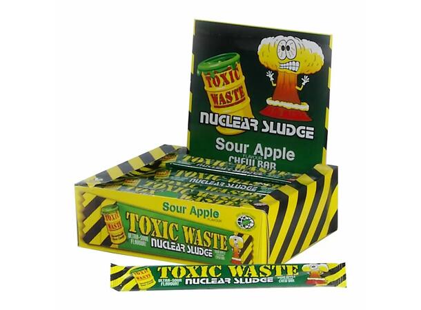 Toxic Waste Apple Chew Bar 20g Nuclear Sludge 1x50 