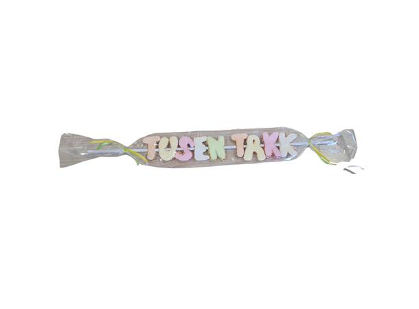 MARSHMALLOW "TUSEN TAKK" 55 GRS 1x20 LETTER KEBAB 