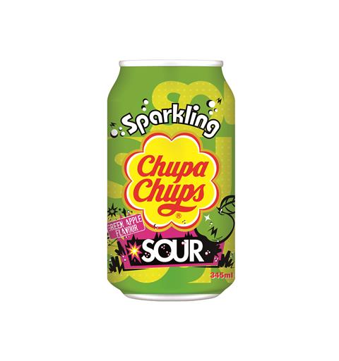 Chupa Chups Sour Green Apple 345ml 1x24