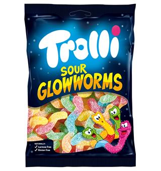 Trolli Sour Glowworms 18x200g