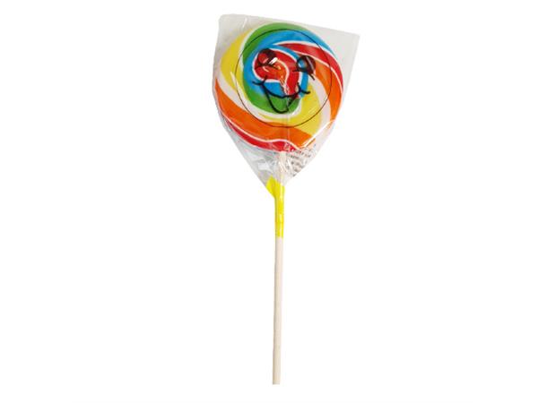 SPIRAL RAINBOW LOLLIPOP SMILINNG 50g (24 st) 