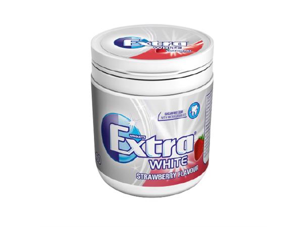 EXTRA WHITE STRAWBERRY STOR BURK 84 g (6 st) 