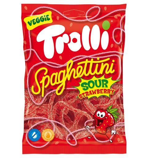 Trolli Spaghettini Strawberry sour 30 x 100 G